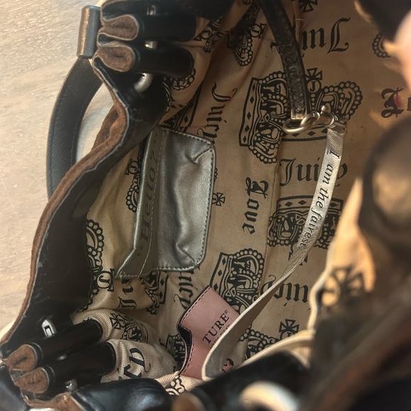 Vintage Juicy Couture Shoulder Bag Baby Fluffy with Juicy Embroidery - Picture 9 of 15